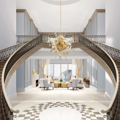 Circulo 12 Light 50" Wide Sputnik Chandelier