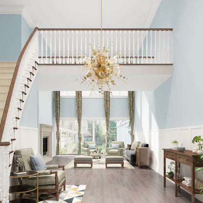 Circulo 12 Light 50" Wide Sputnik Chandelier