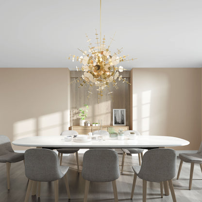 Circulo 12 Light 50" Wide Sputnik Chandelier