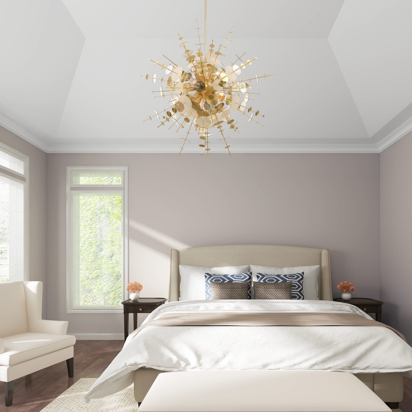 Circulo 12 Light 50" Wide Sputnik Chandelier