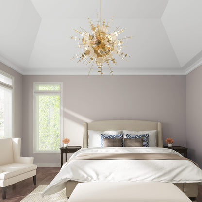 Circulo 12 Light 50" Wide Sputnik Chandelier