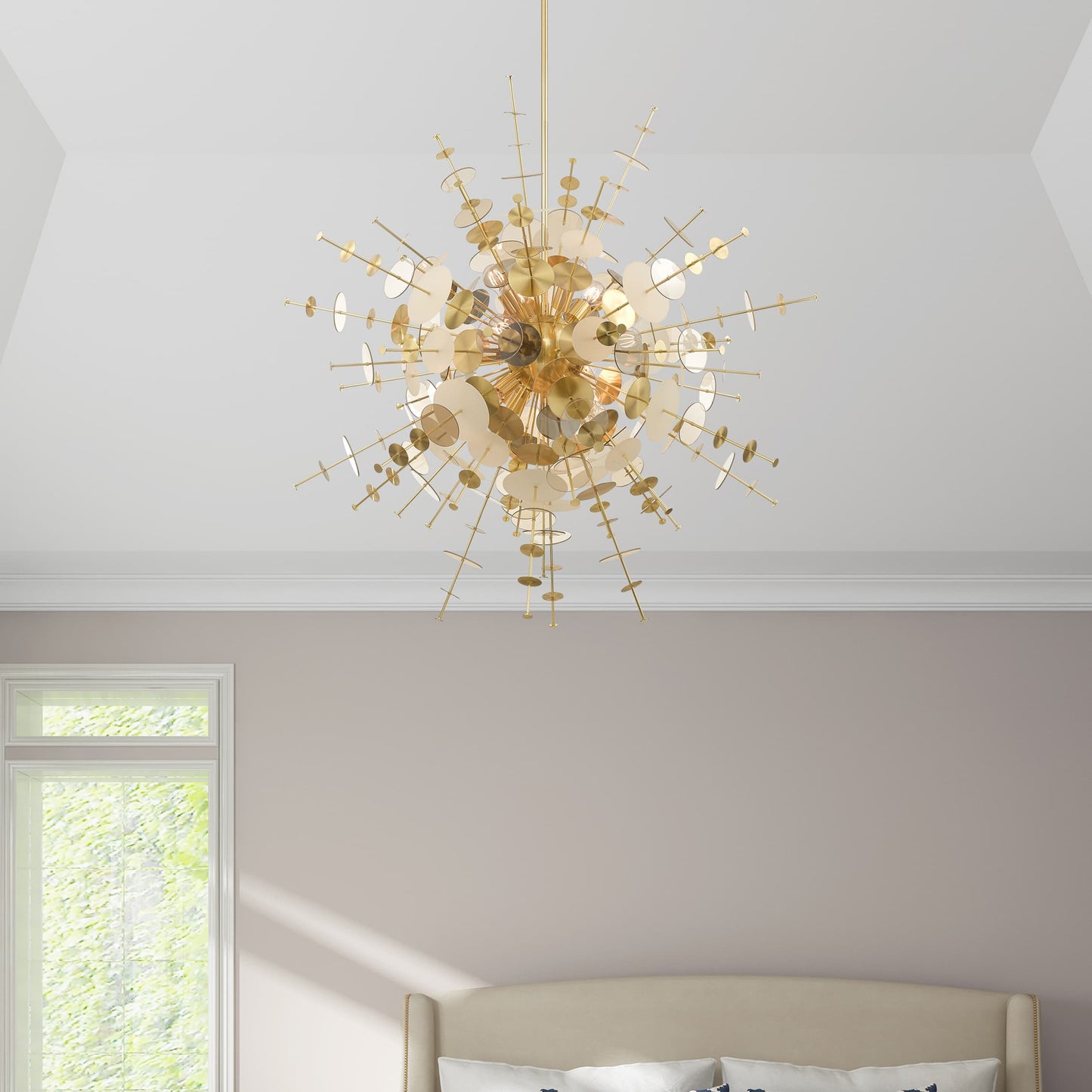Circulo 12 Light 50" Wide Sputnik Chandelier