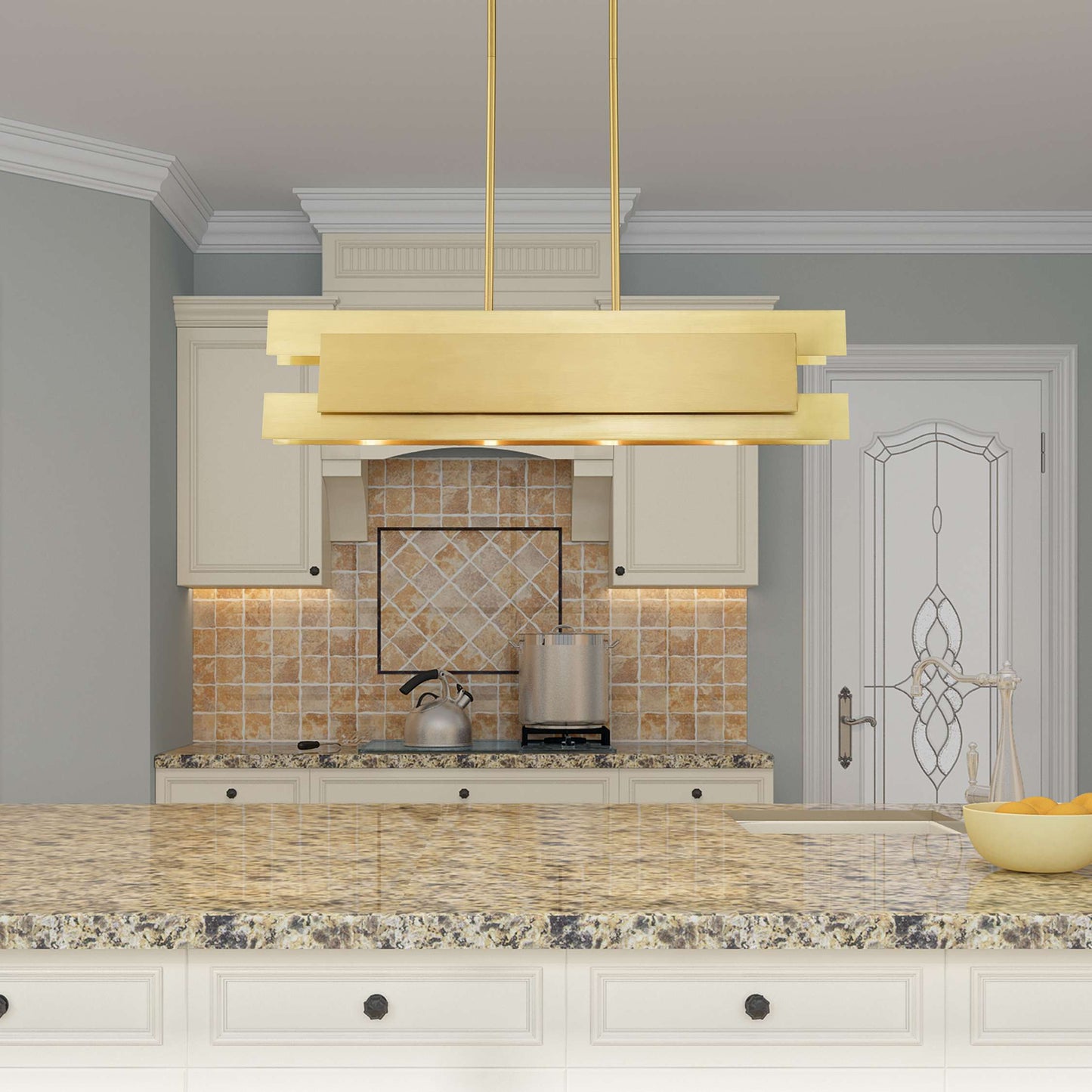 Varick 4 Light 36" Wide Linear Chandelier
