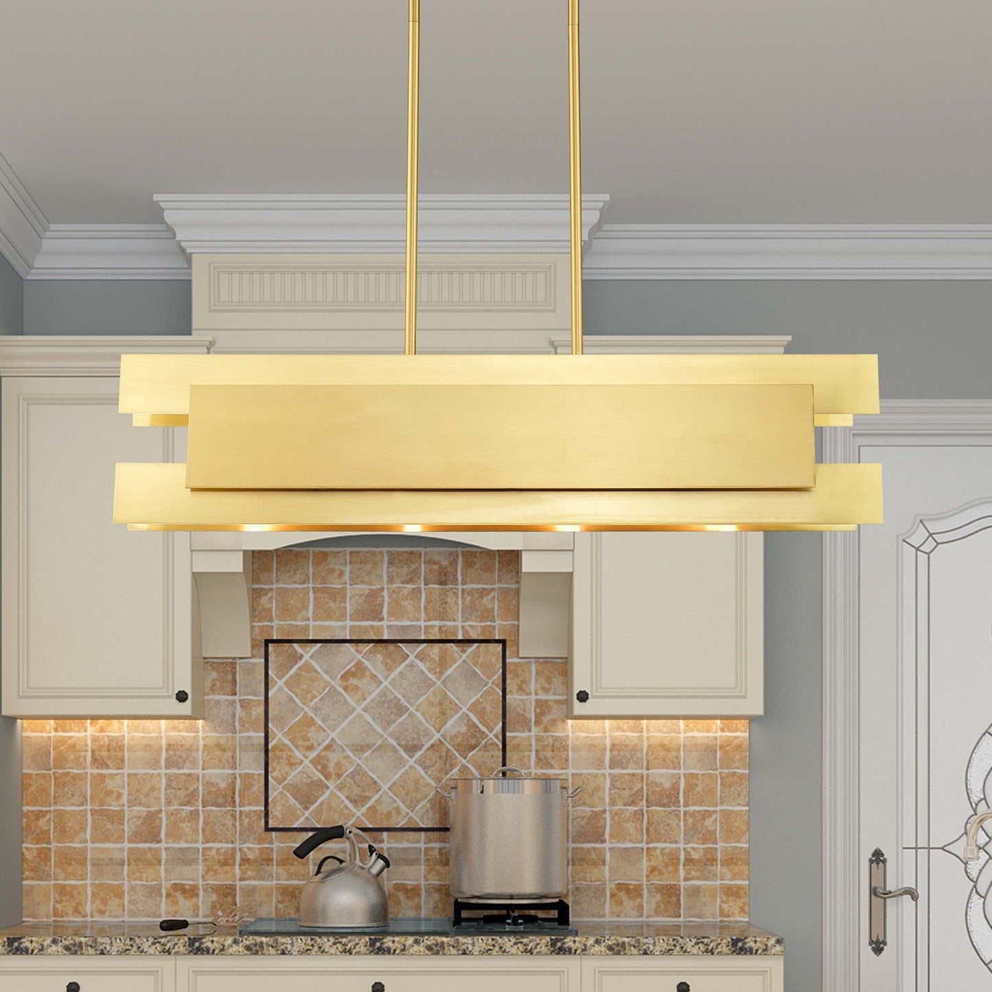 Varick 4 Light 36" Wide Linear Chandelier