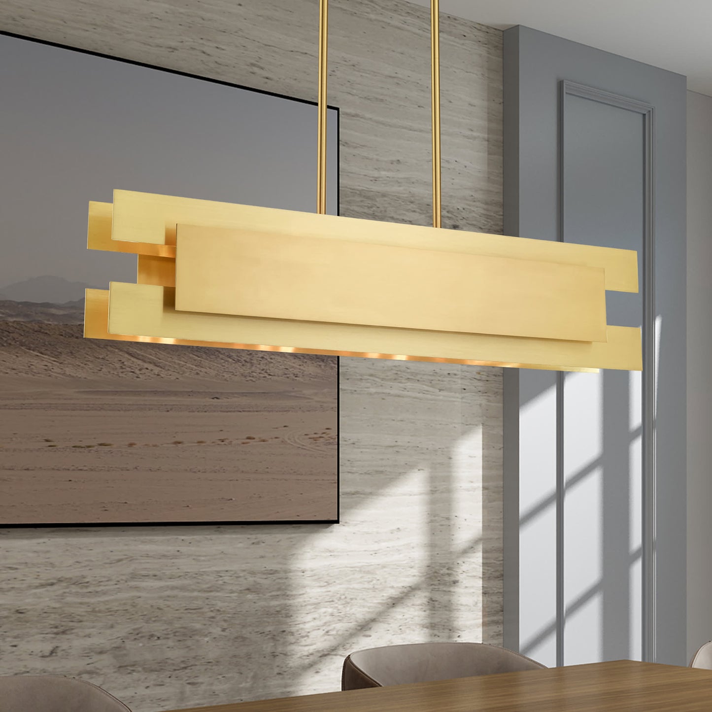 Varick 4 Light 36" Wide Linear Chandelier