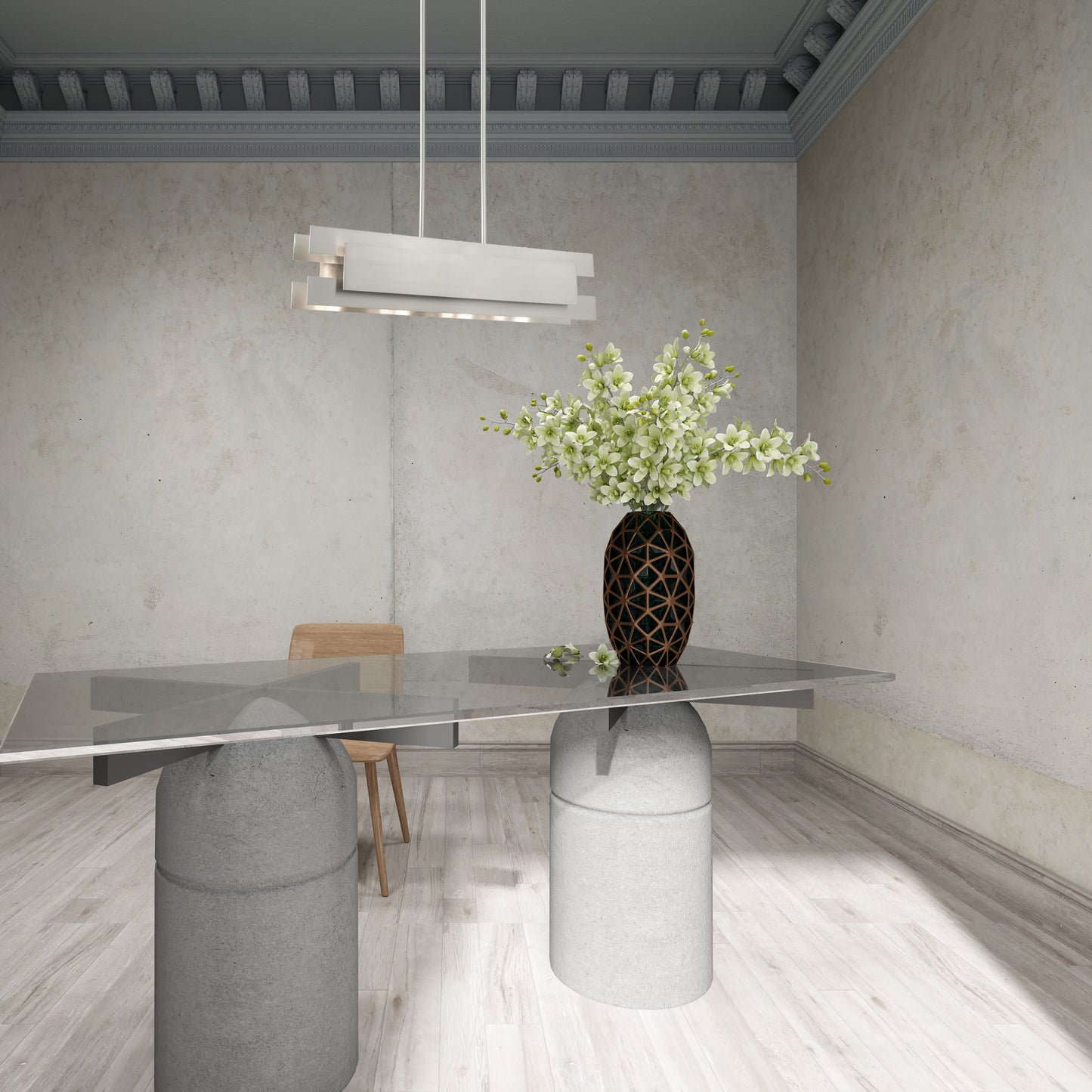 Varick 4 Light 36" Wide Linear Chandelier