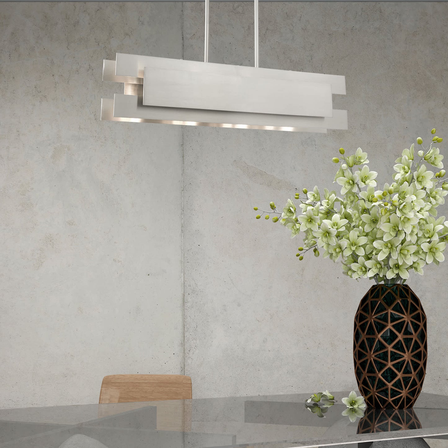 Varick 4 Light 36" Wide Linear Chandelier