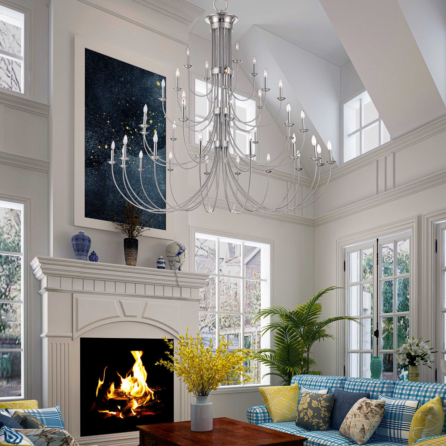 Estate 38 Light 72" Wide Candle Style Chandelier