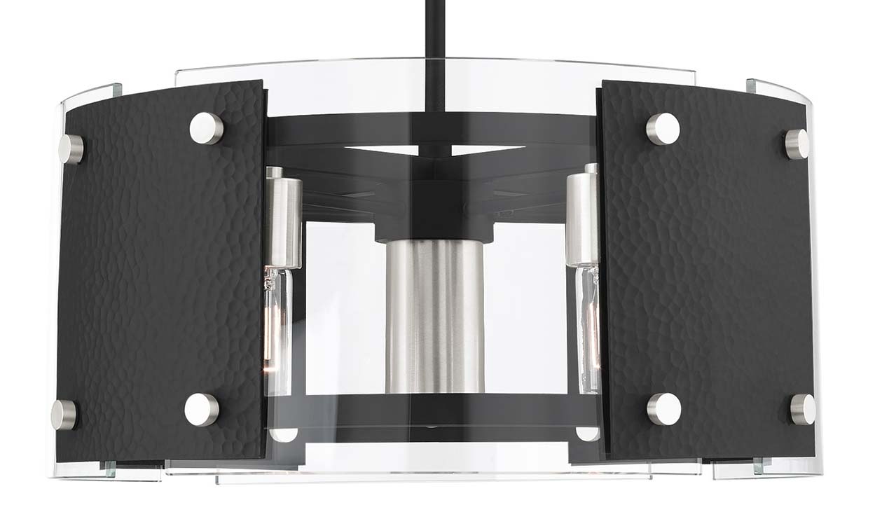 Barcelona 7 Light 8" Wide Drum Chandelier