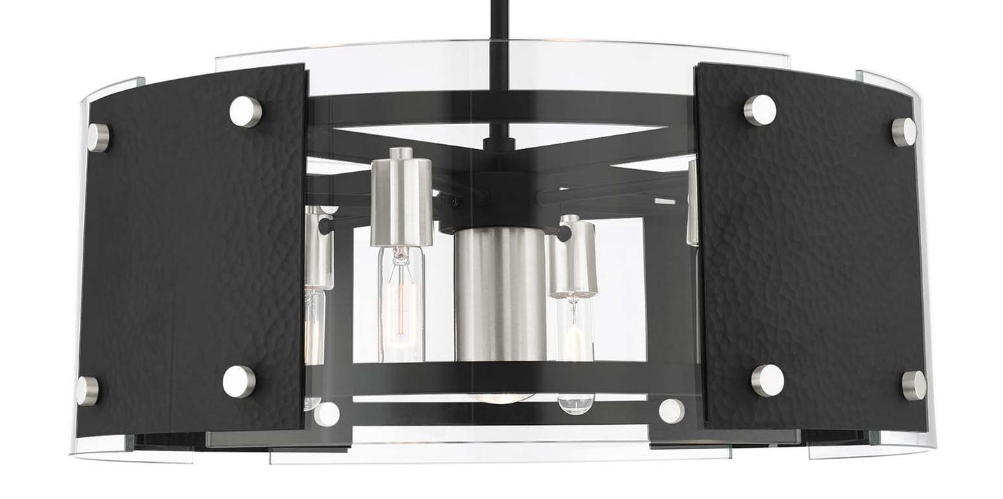 Barcelona 7 Light 27" Wide Drum Chandelier