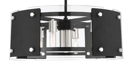 Barcelona 7 Light 27" Wide Drum Chandelier