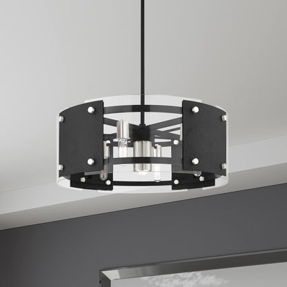 Barcelona 7 Light 27" Wide Drum Chandelier