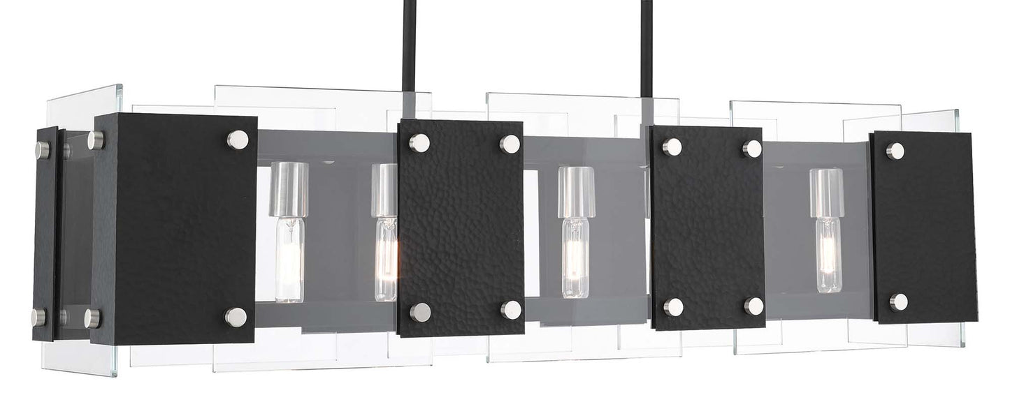 Barcelona 8 Light 12" Wide Linear Chandelier