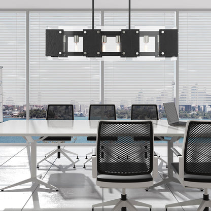 Barcelona 8 Light 12" Wide Linear Chandelier