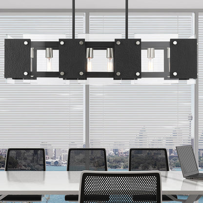 Barcelona 8 Light 12" Wide Linear Chandelier