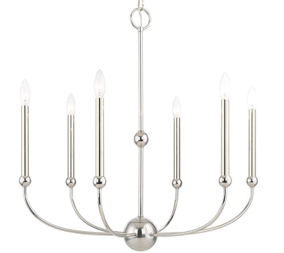Cortlandt 6 Light 28" Wide Candle Style Chandelier