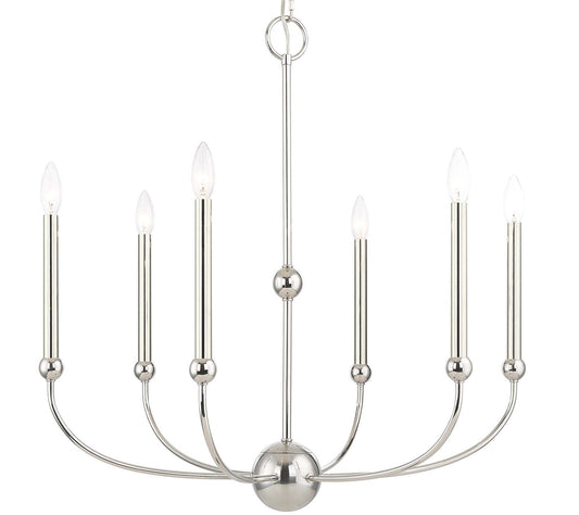 Cortlandt 6 Light 28" Wide Candle Style Chandelier