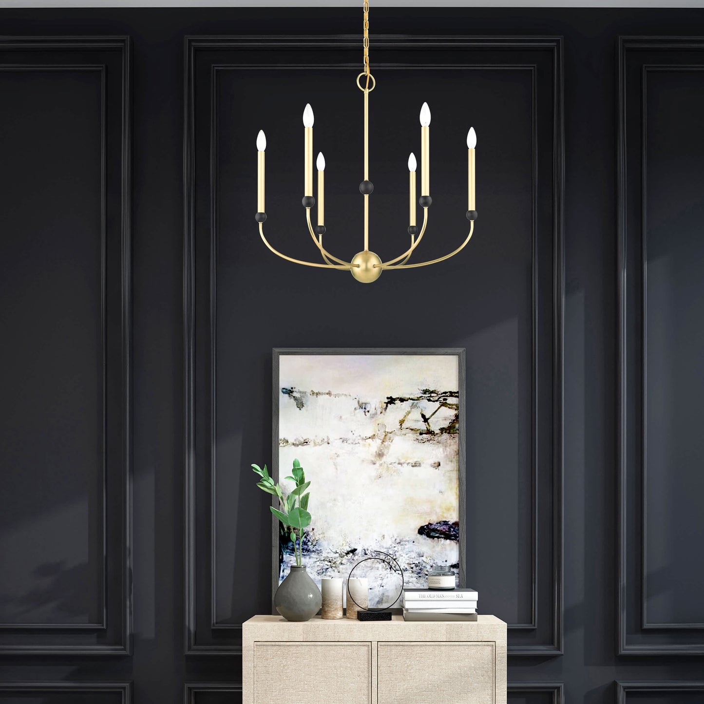 Cortlandt 6 Light 28" Wide Candle Style Chandelier