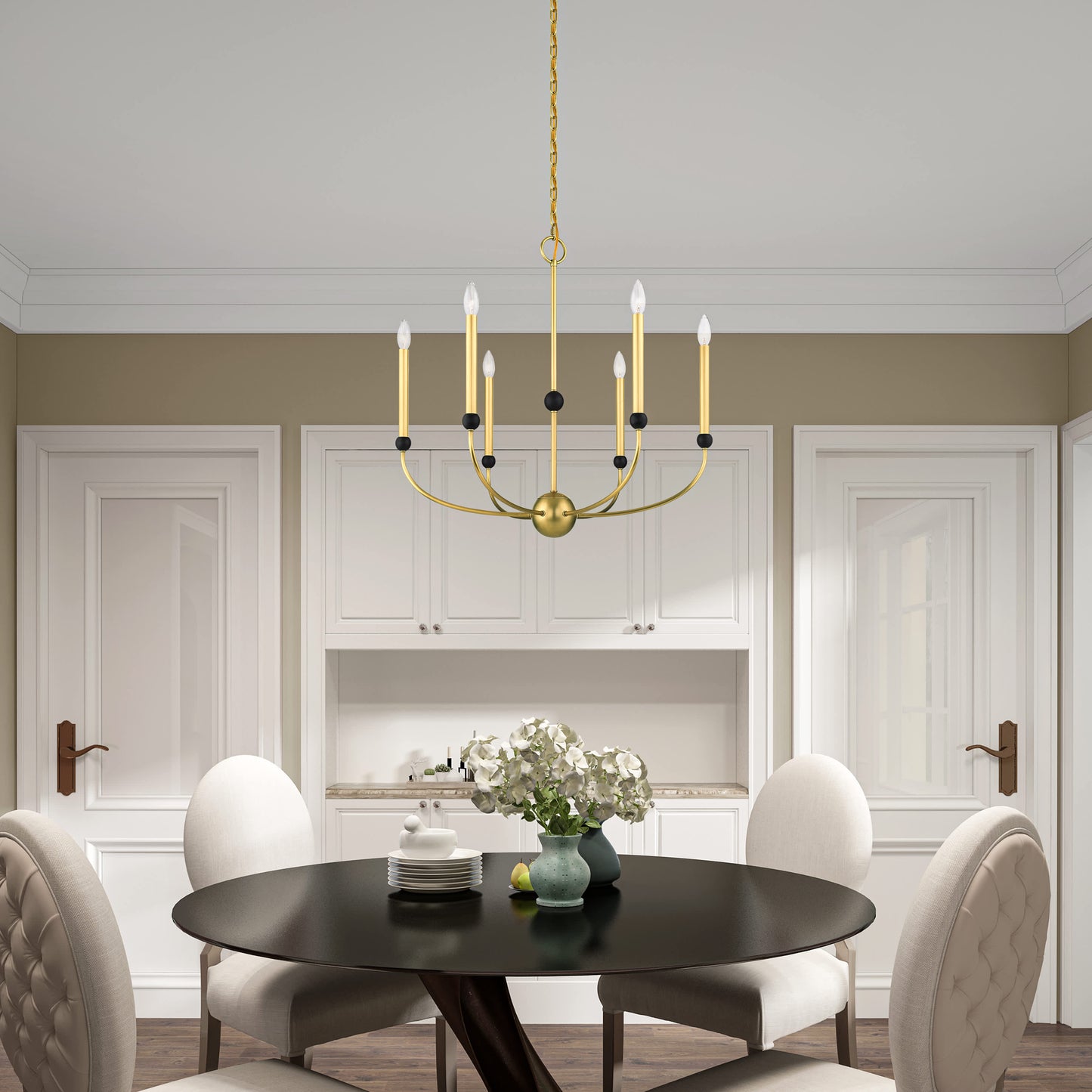 Cortlandt 6 Light 28" Wide Candle Style Chandelier