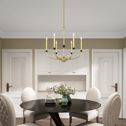 Cortlandt 6 Light 28" Wide Candle Style Chandelier