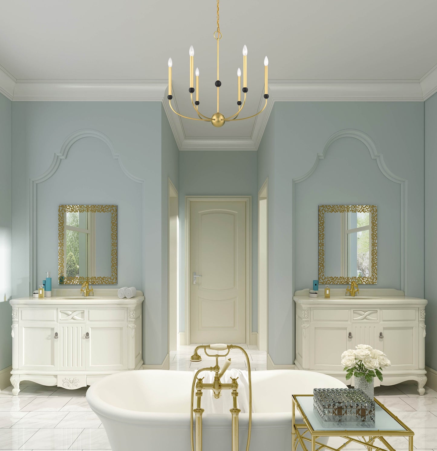 Cortlandt 6 Light 28" Wide Candle Style Chandelier