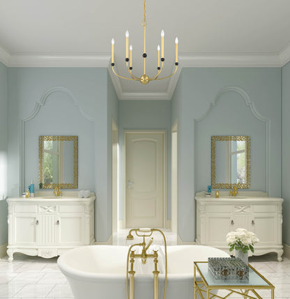 Cortlandt 6 Light 28" Wide Candle Style Chandelier