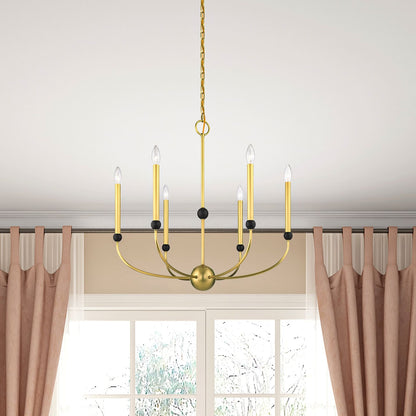Cortlandt 6 Light 28" Wide Candle Style Chandelier