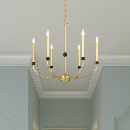 Cortlandt 6 Light 28" Wide Candle Style Chandelier
