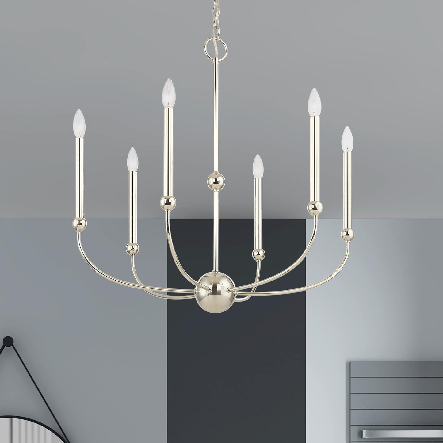 Cortlandt 6 Light 28" Wide Candle Style Chandelier