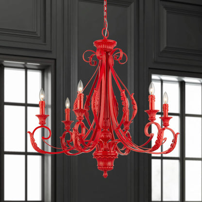 Livex Lighting Valencia 6 Light 35" Wide Taper Candle Style Chandelier