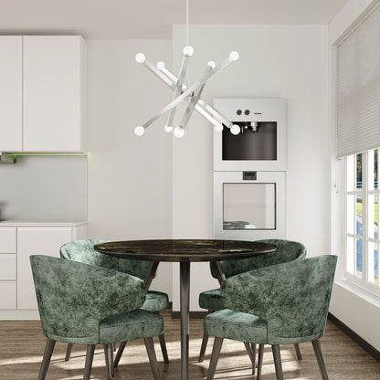 Solna 10 Light 34" Wide Abstract Sputnik Chandelier