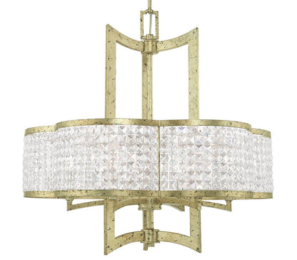 Grammercy 6 Light 26" Wide Single Chandelier with Clear Crystal Diffusers
