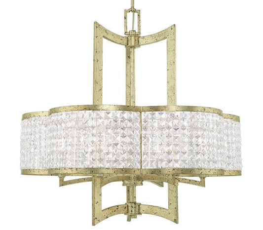 Grammercy 6 Light 26" Wide Single Chandelier with Clear Crystal Diffusers