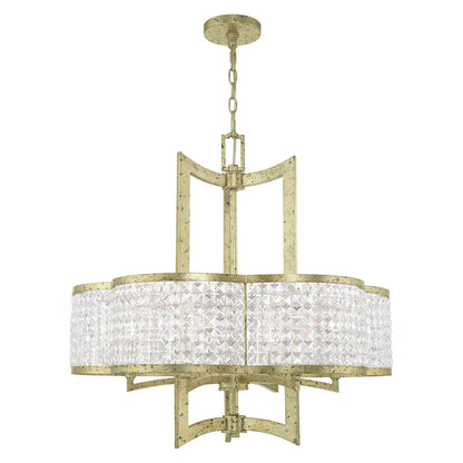 Grammercy 6 Light 26" Wide Single Chandelier with Clear Crystal Diffusers