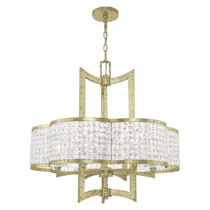 Livex Lighting Grammercy 6 Light 26" Wide Single Chandelier with Clear Crystal Diffusers
