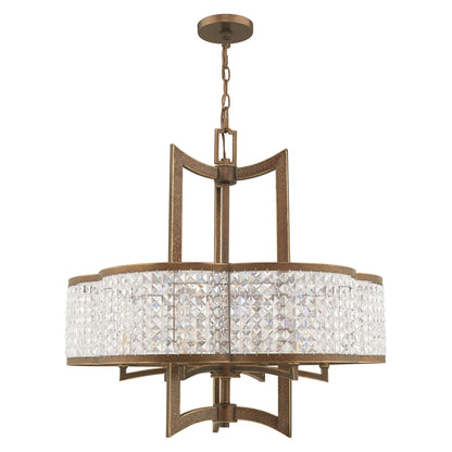 Grammercy 6 Light 26" Wide Single Chandelier with Clear Crystal Diffusers