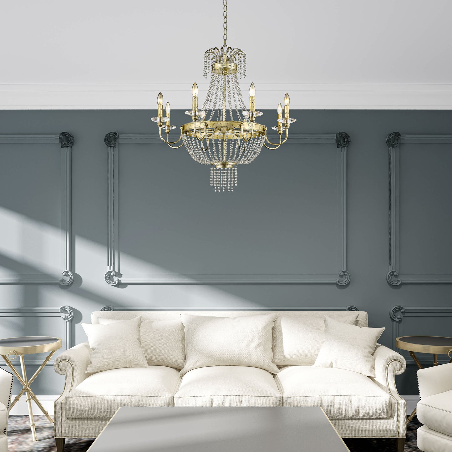 Valentina 8 Light 1 Tier Chandelier