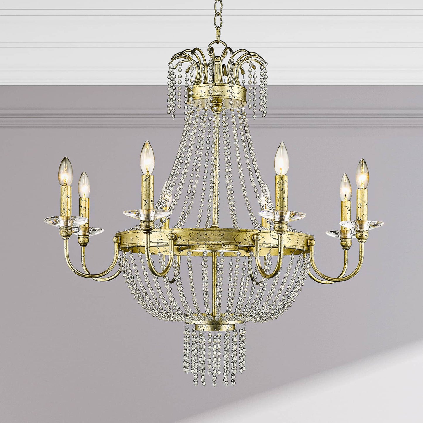 Valentina 8 Light 1 Tier Chandelier