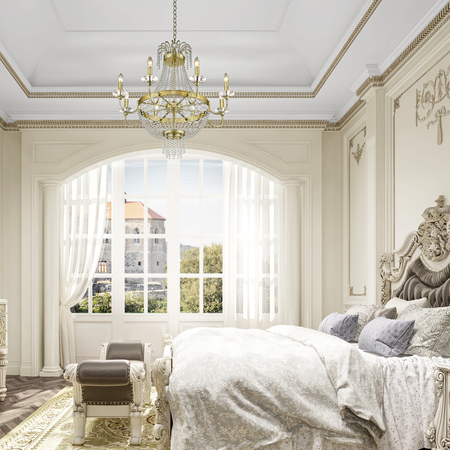 Valentina 8 Light 1 Tier Chandelier