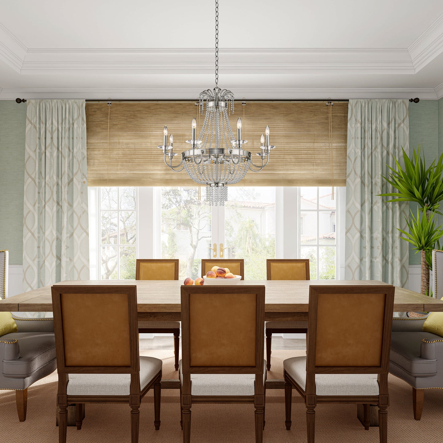 Valentina 8 Light 1 Tier Chandelier