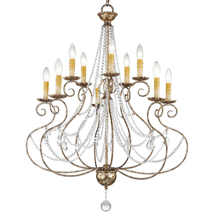 Isabella 10 Light 2 Tier Chandelier