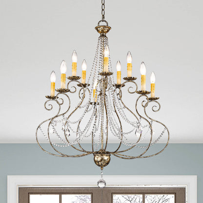 Isabella 10 Light 2 Tier Chandelier