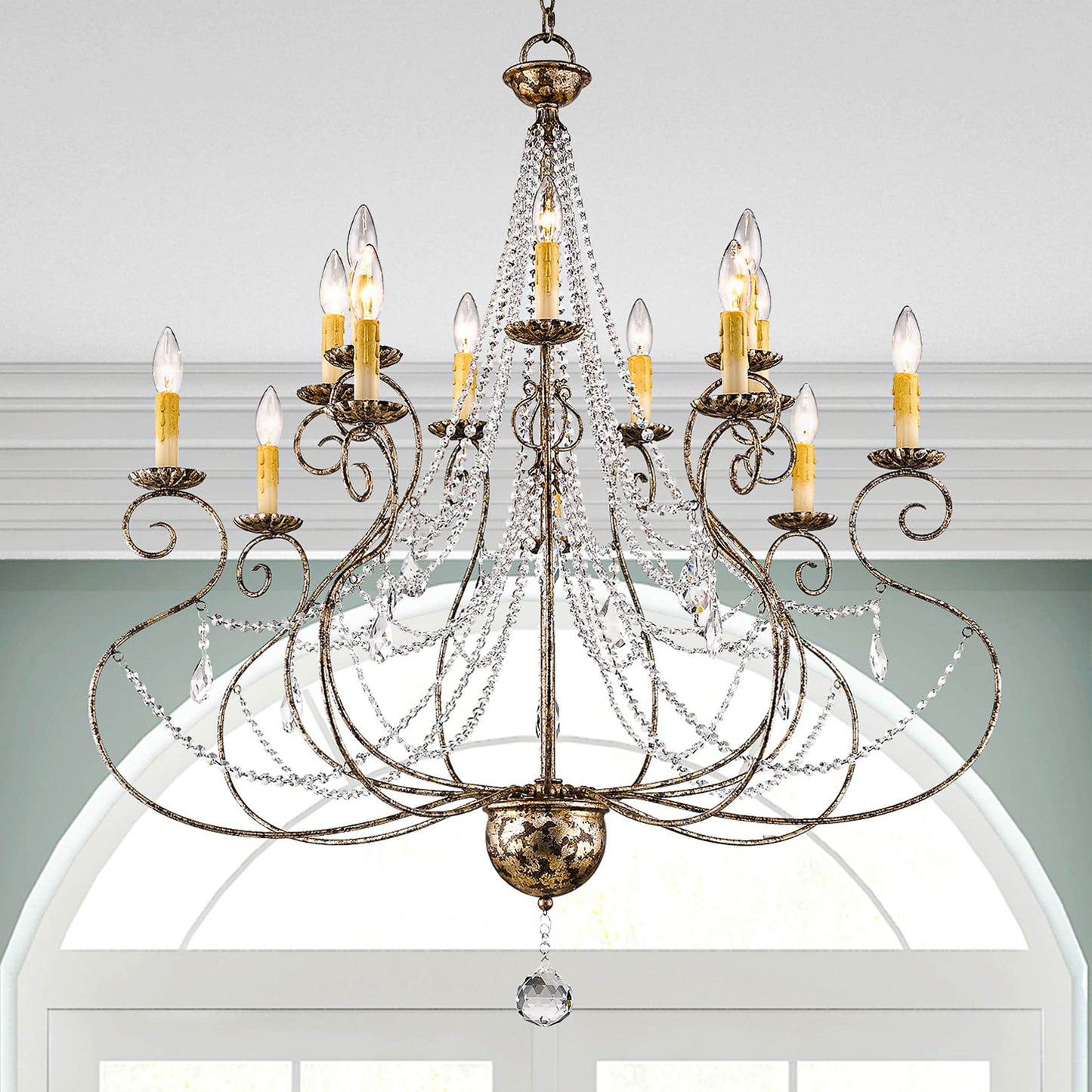 Isabella 14 Light 2 Tier Chandelier