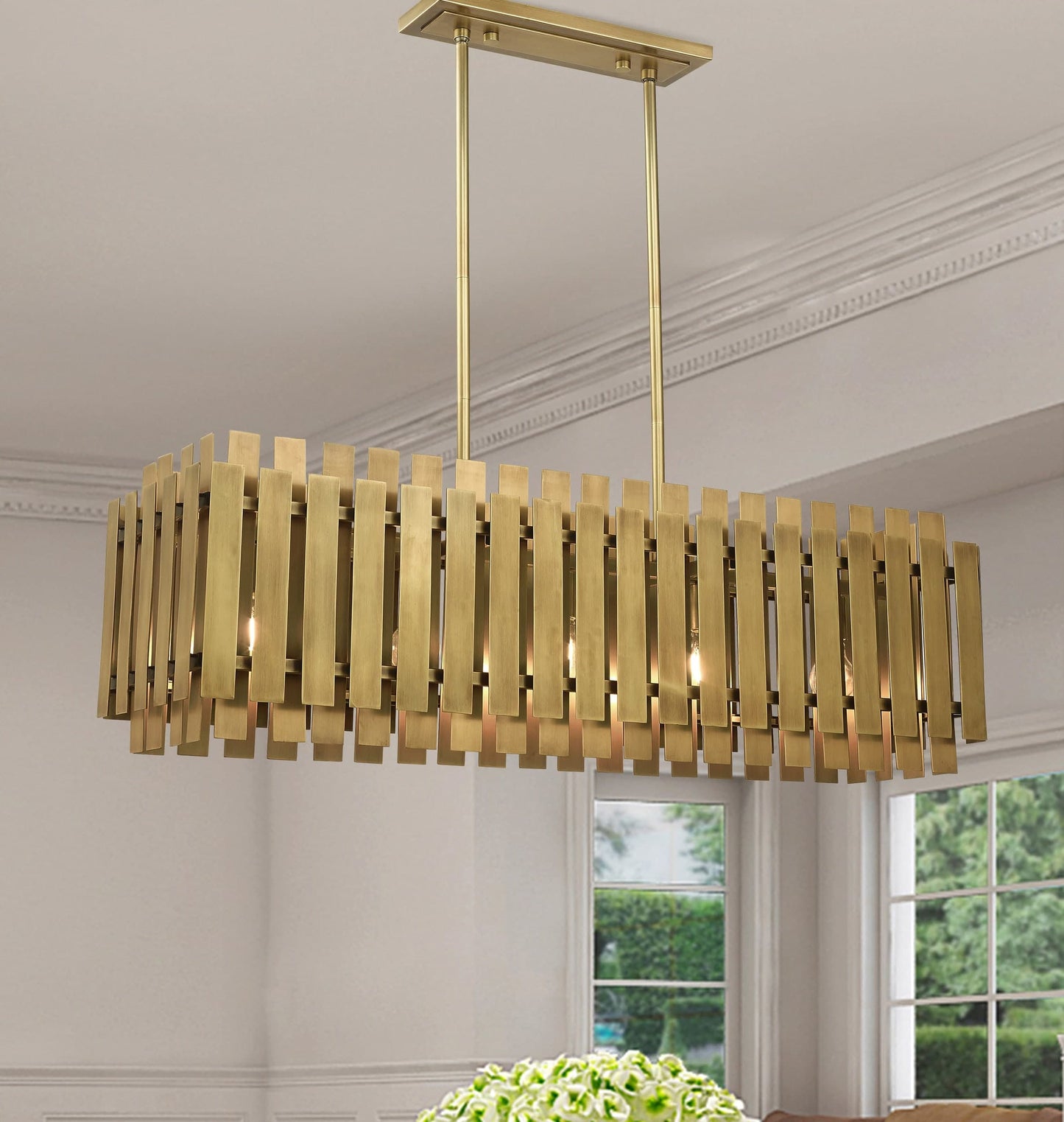 Greenwich 5 Light 42" Wide Linear Chandelier