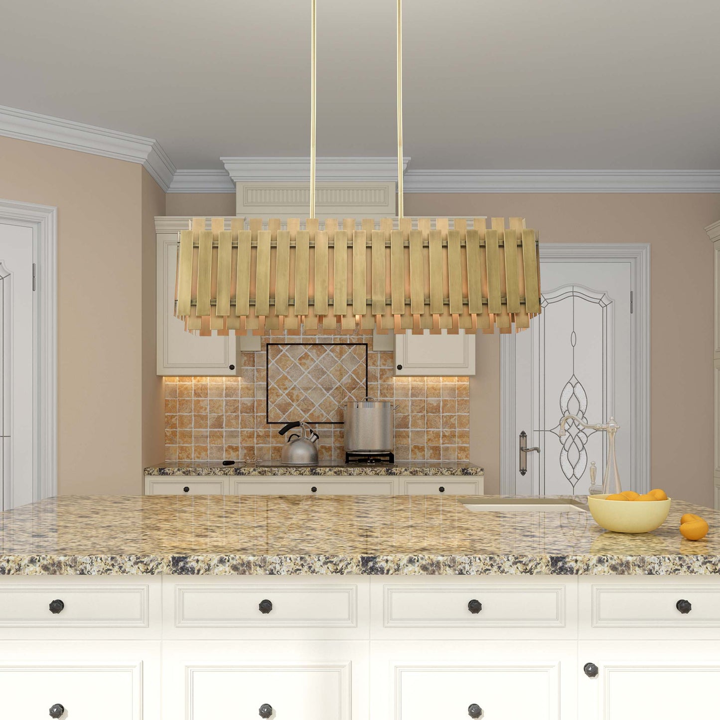 Greenwich 5 Light 42" Wide Linear Chandelier