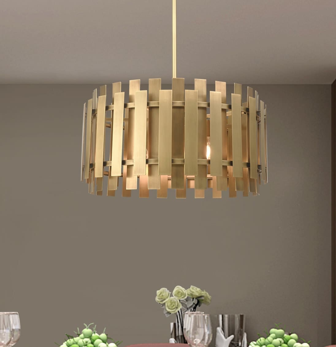 Greenwich 6 Light 24" Wide Drum Chandelier