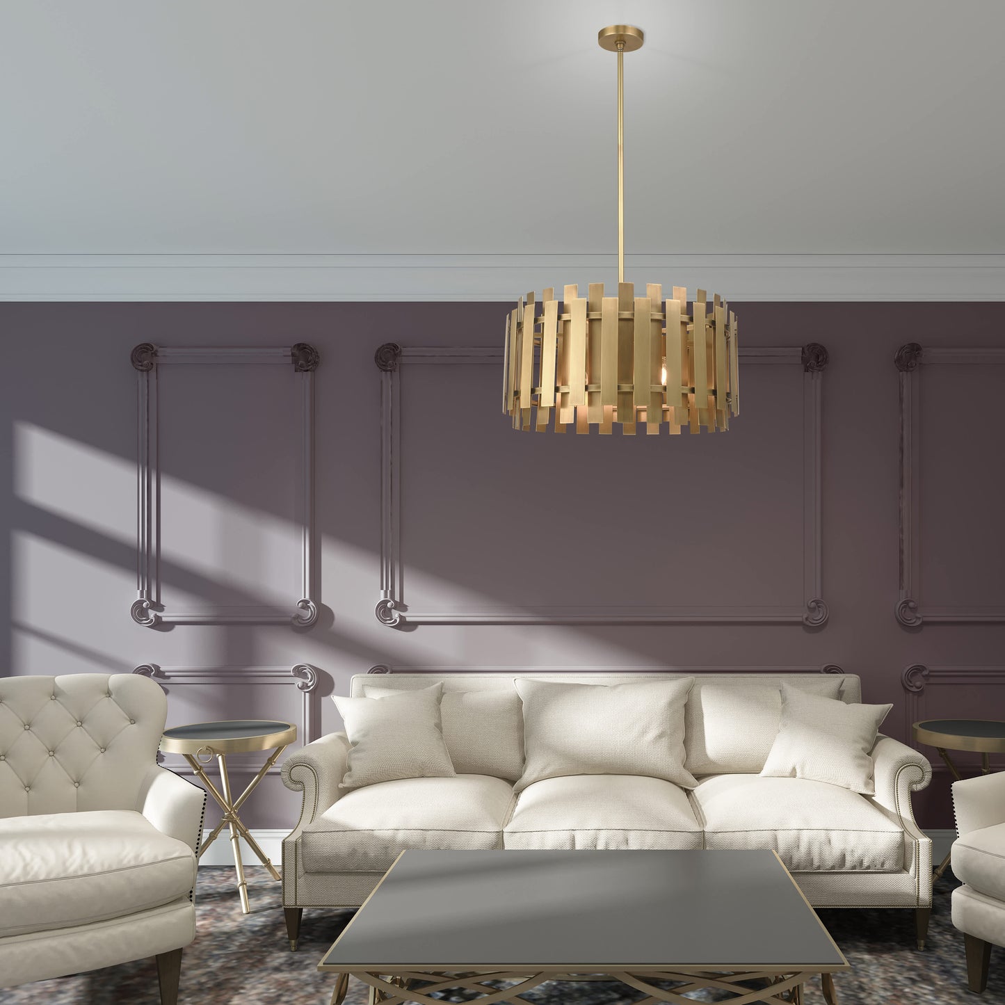 Greenwich 6 Light 24" Wide Drum Chandelier
