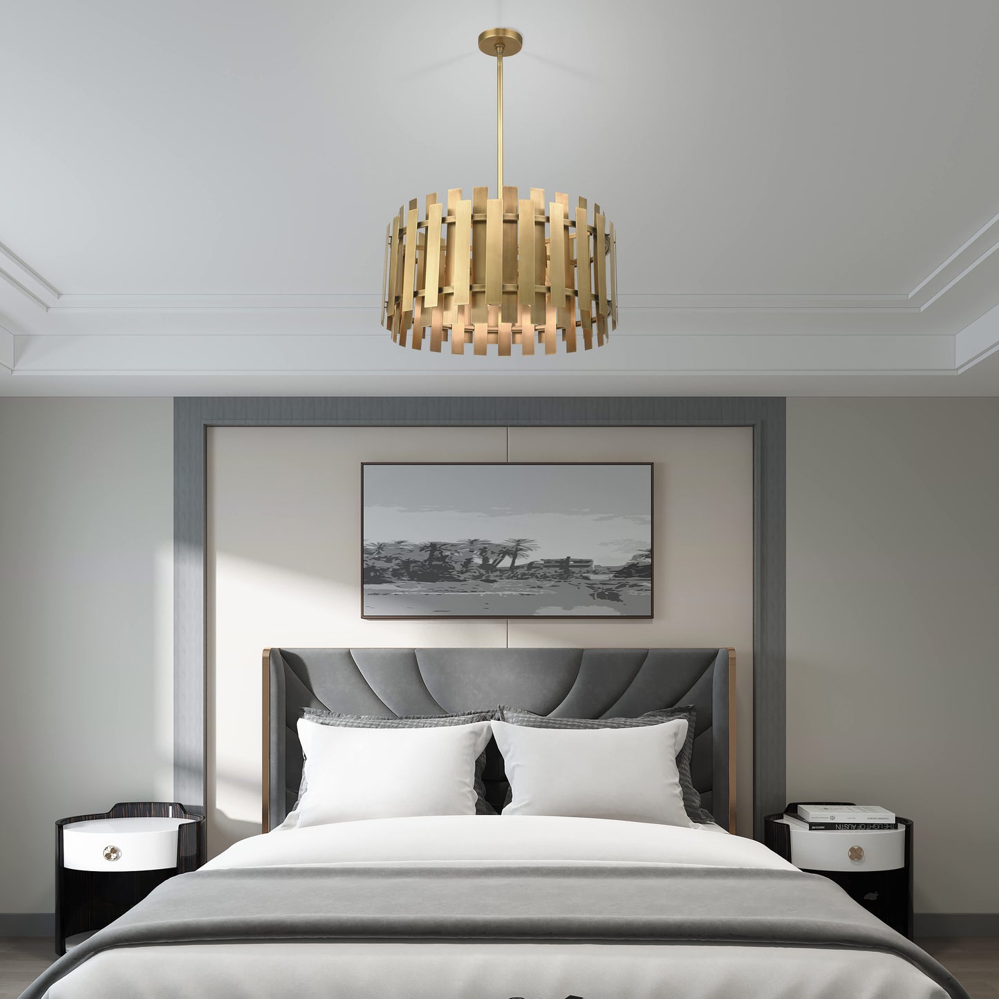 Greenwich 6 Light 24" Wide Drum Chandelier