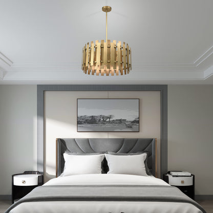 Greenwich 6 Light 24" Wide Drum Chandelier