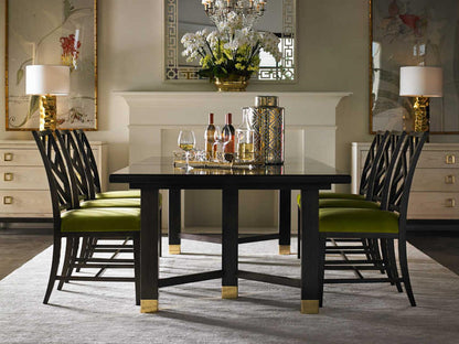 Glenn Armless Dining Side Chair with Fabric Upholstery